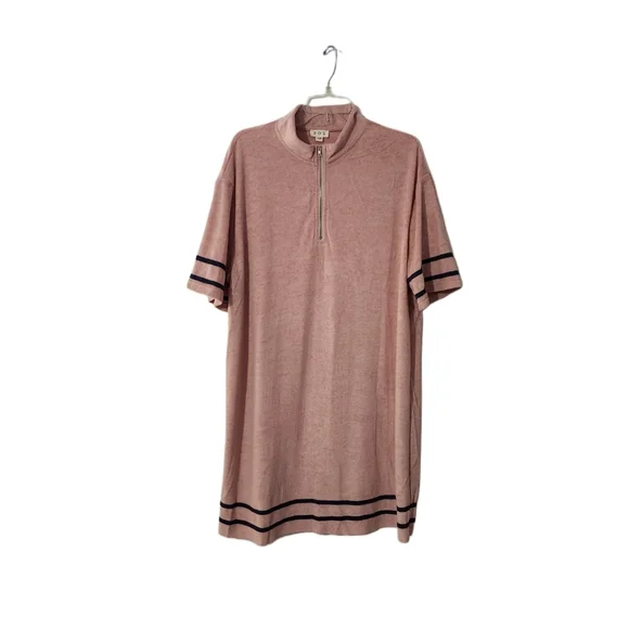 NEW   POL   Women's S/M    Terry     Dress   Pink - Picture 4 of 7